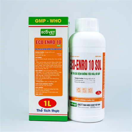 ECO ENRO 10 SOL - Special treatment for digestive and respiratory diseases