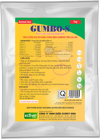 GUMBO-S - Tăng cường sức đề kháng, phòng bệnh Gumboro trên gia cầm