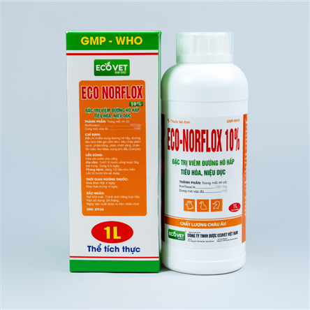 ECO NORFLOX 10% - Special treatment for inflammation of the respiratory tract, digestive tract, urogenital tract