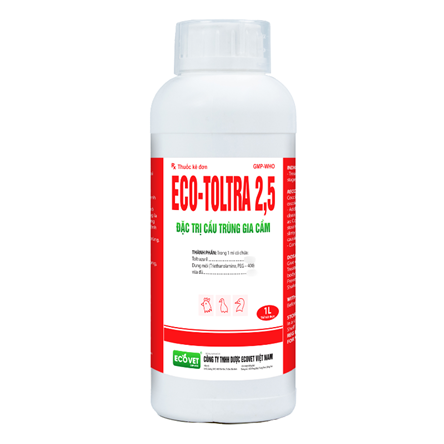 ECO TOLTRA 2.5 - Special treatment of Coccidiosis on Poultry